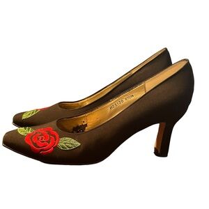 Ros Hommerson Rose Black Heels